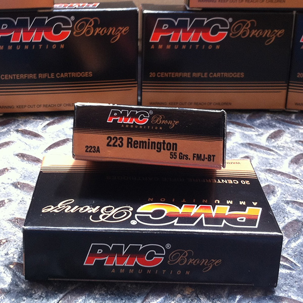 PMC Bronze 223 55 gr. FMJ 223A 1000 rnd/case